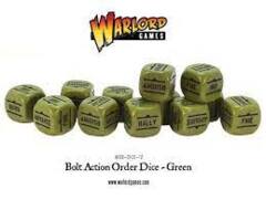 Bolt Action Orders Dice - Green 402416011